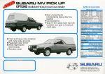 stock image of Subaru Brat/MV pick-up Mk2